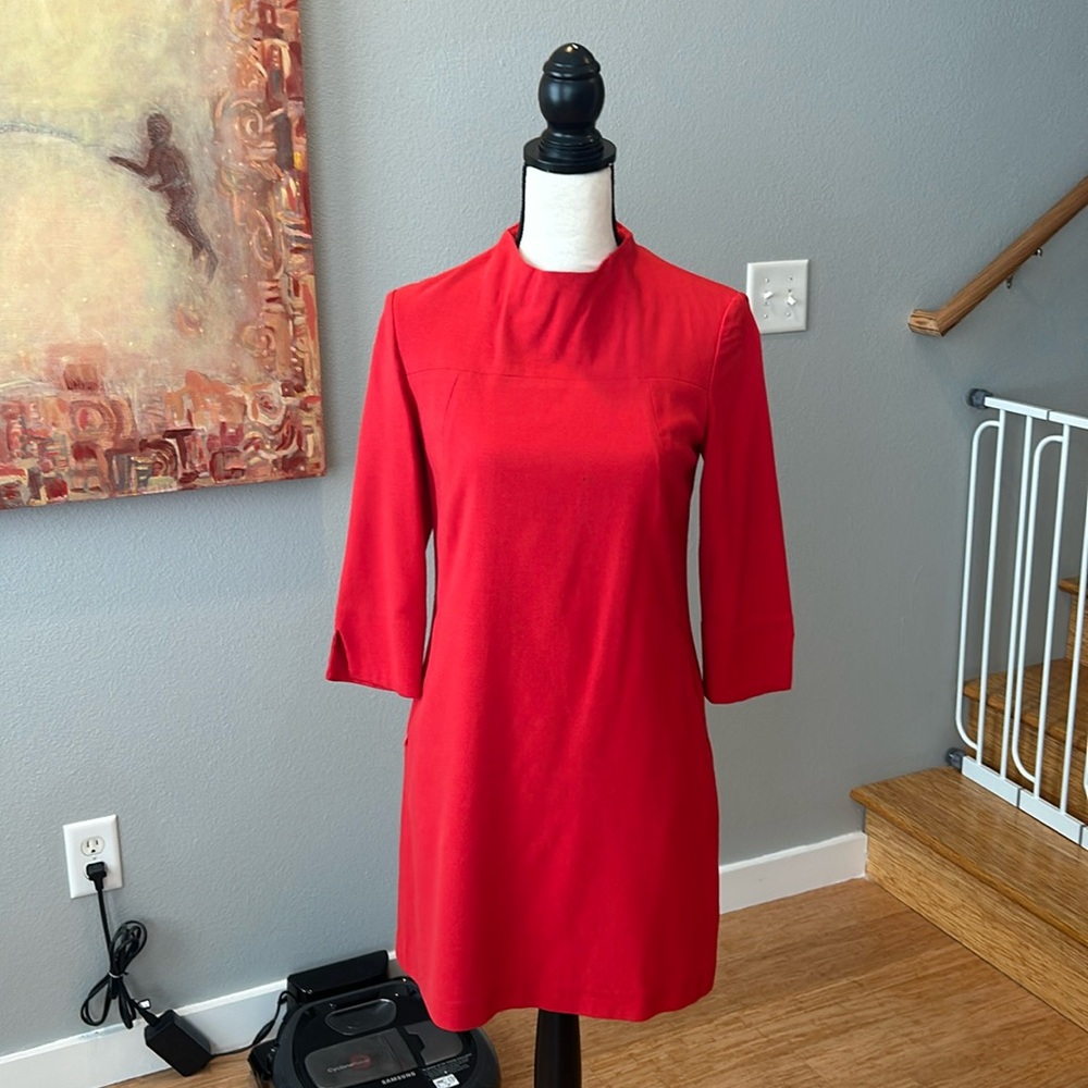 VGUC French Connection Red Shift Dress